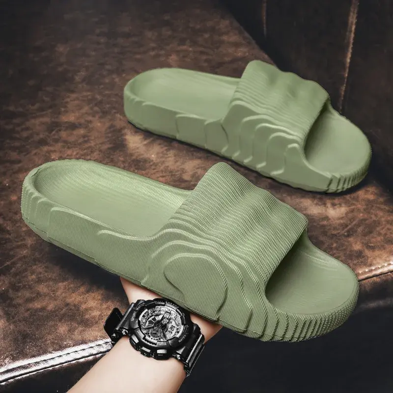 Summer Outdoor Wear EVA Slippers Men's Crossbody Sandals Home Couple Coconut Slippers Indoor Cool Slippers Rubber Sole