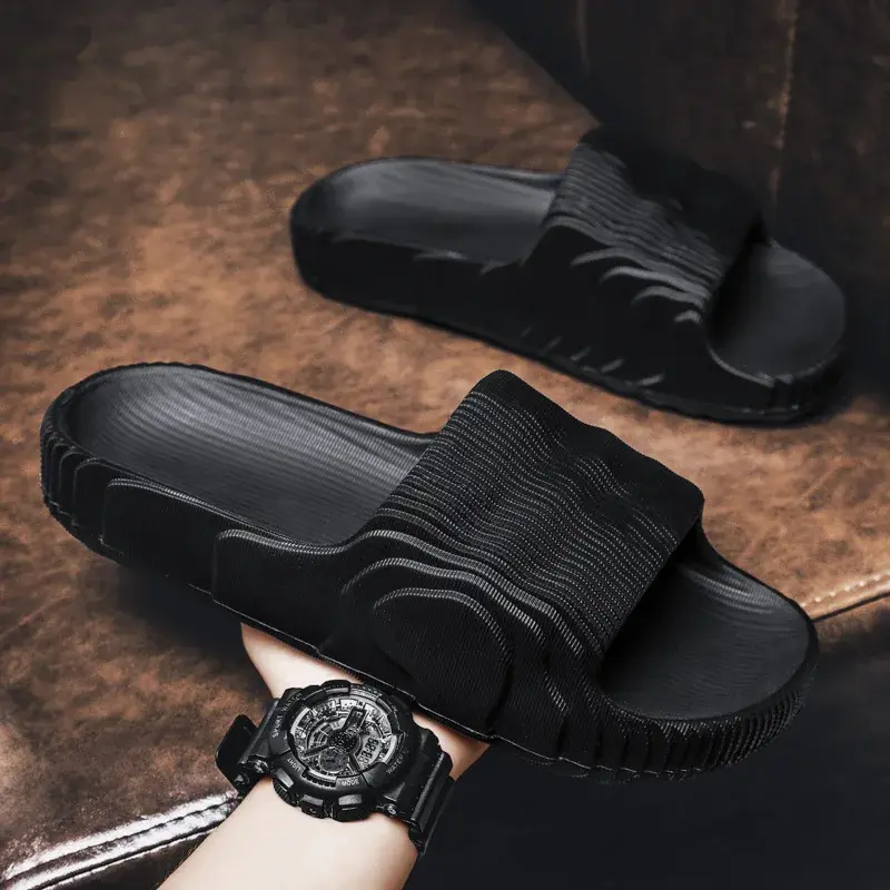 Summer Outdoor Wear EVA Slippers Men's Crossbody Sandals Home Couple Coconut Slippers Indoor Cool Slippers Rubber Sole