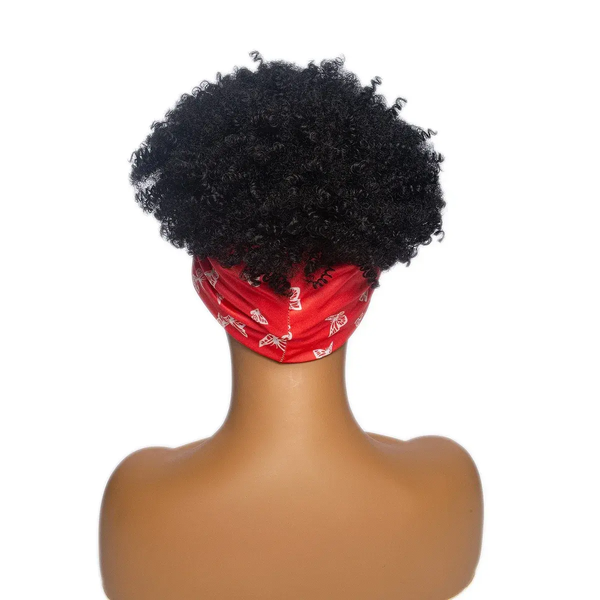 New 2020 Fashion Short Curl Wig Headscarf Women's Hairband Wig Cap Stylish Synthetic Hair Extension Chinese Factory Outlet