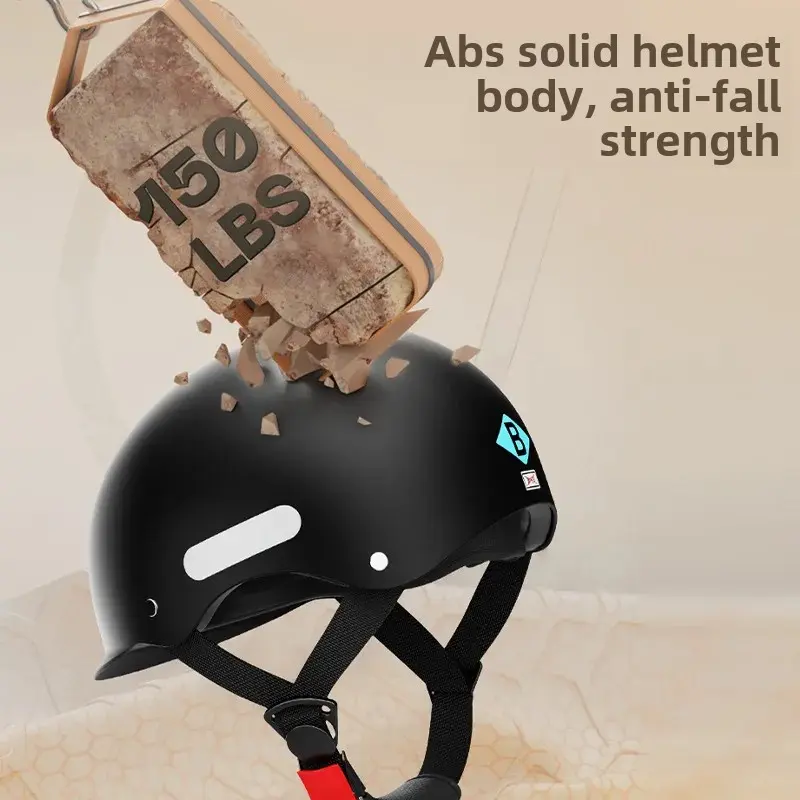 Factory Selected New National Standard Electric Vehicle Helmet Men's Women's Summer Cap Riding Half Helmet Four Seasons Universa