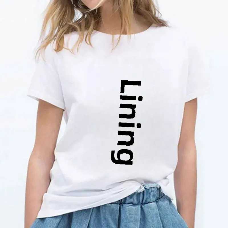 2023 TweetyBird Cartoon round Neck Printed White T-Shirt Short Sleeve Women's Cross-Border EBay Fashion Casual Comfortable Top