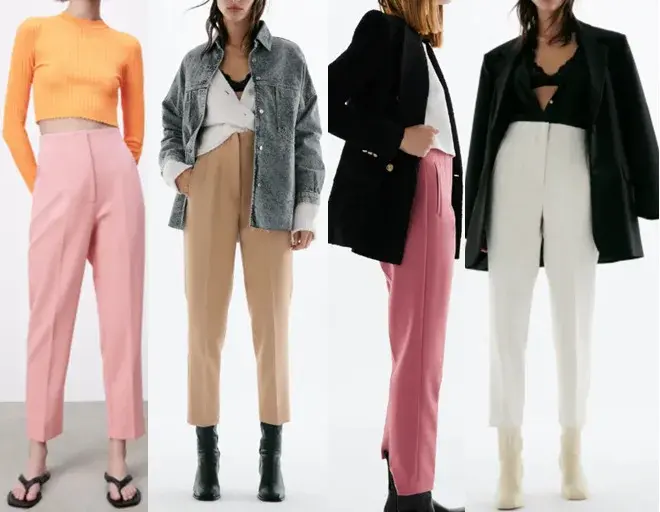 Spanish Style Candy Color Nine Points Casual Pants for Women Thirteen Colors New 2022 Fashionable Long Trousers
