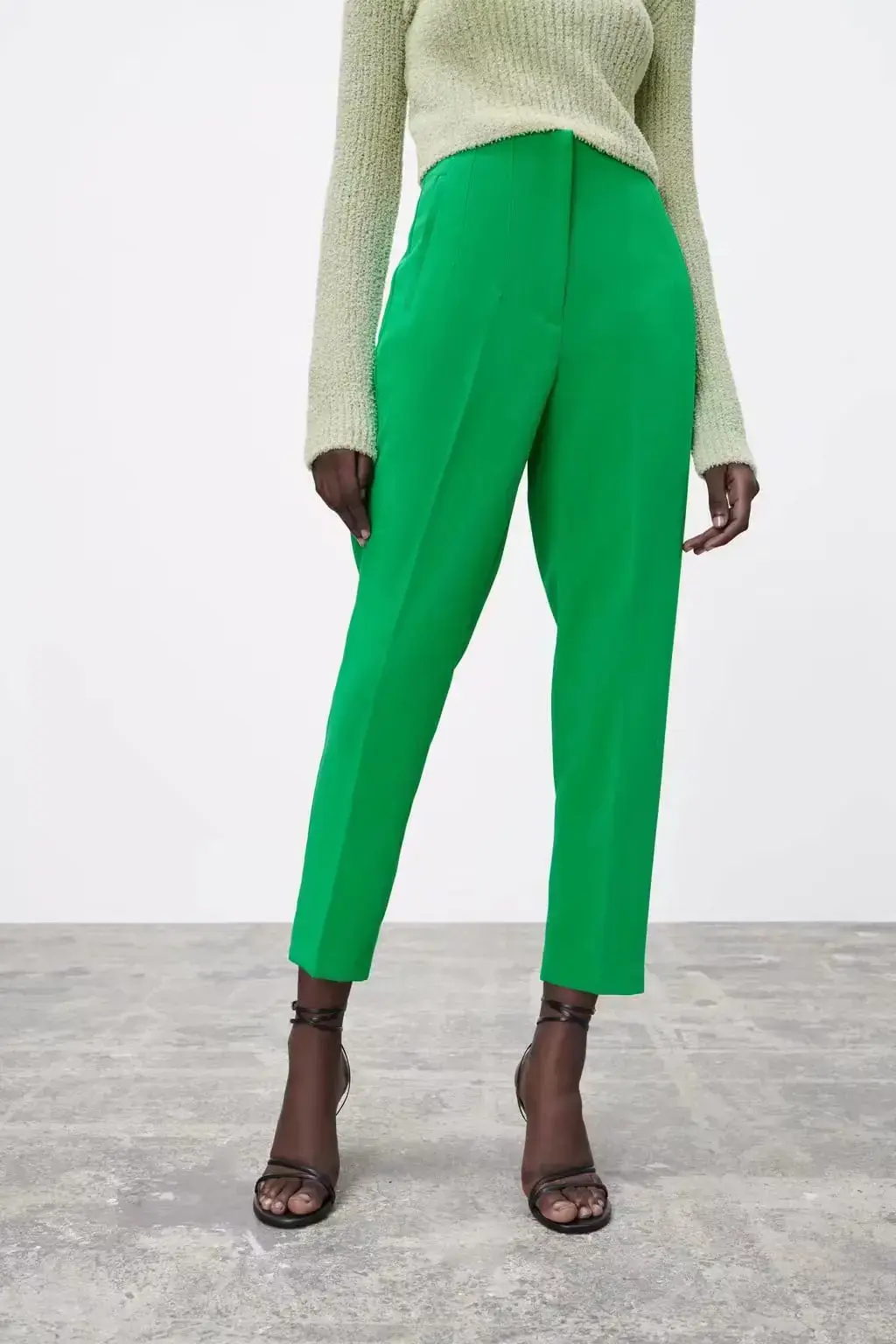 Spanish Style Candy Color Nine Points Casual Pants for Women Thirteen Colors New 2022 Fashionable Long Trousers