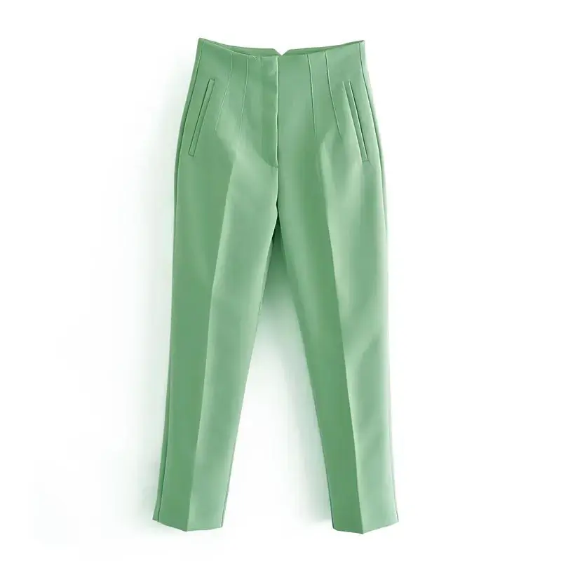 Spanish Style Candy Color Nine Points Casual Pants for Women Thirteen Colors New 2022 Fashionable Long Trousers