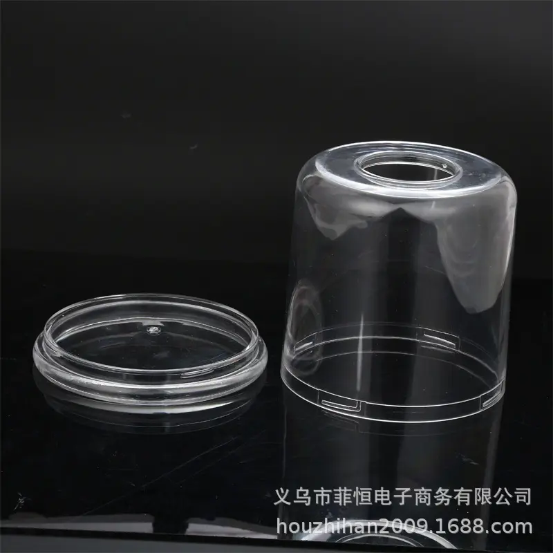 Transparent Plastic Creative Round Cylinder Paper Towel Box Car Use Paper Towel Holder Wholesale Available Stock Plastic Box