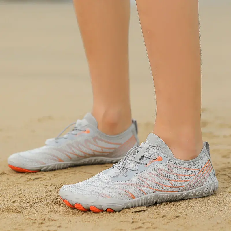 2024 New Outdoor Pure River Shoes Men's Beach Swimming Shoes Quick Dry Breathable Five Finger Shoes Fishing Wading Shoes