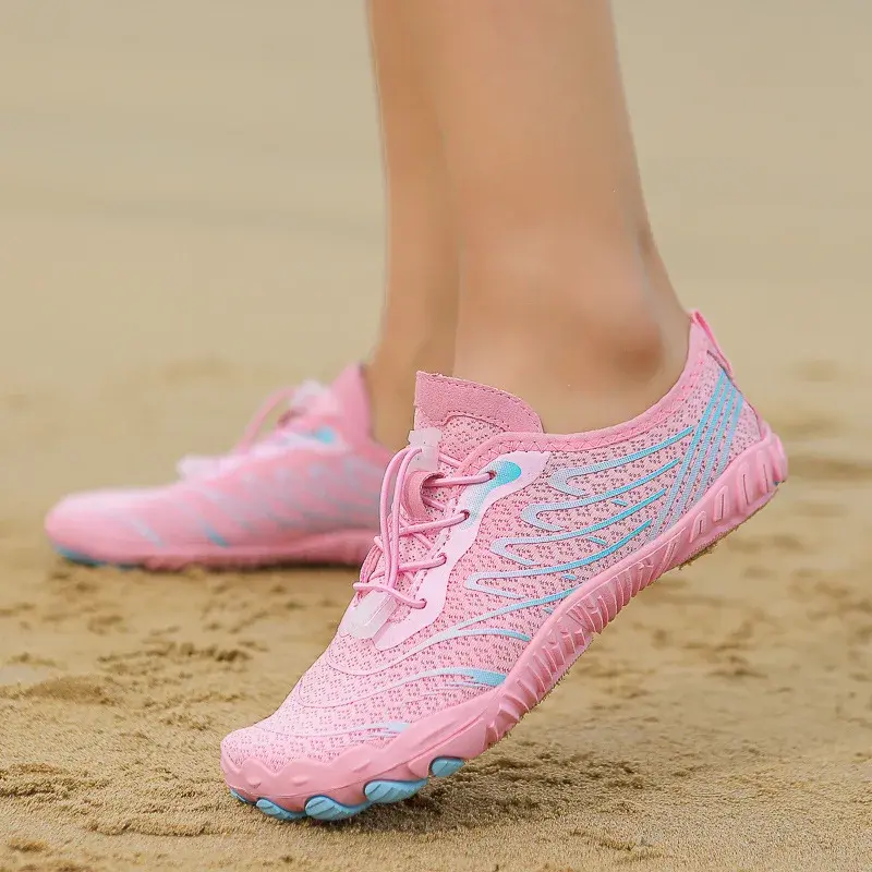 2024 New Outdoor Pure River Shoes Men's Beach Swimming Shoes Quick Dry Breathable Five Finger Shoes Fishing Wading Shoes