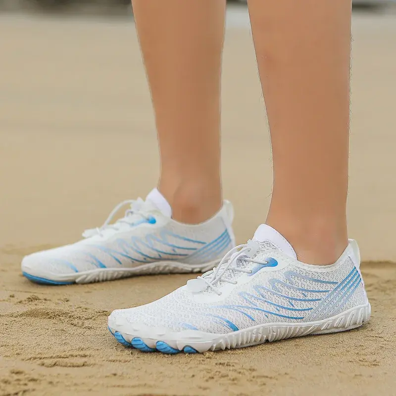 2024 New Outdoor Pure River Shoes Men's Beach Swimming Shoes Quick Dry Breathable Five Finger Shoes Fishing Wading Shoes