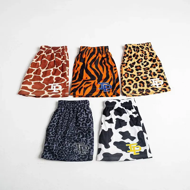Trendy Summer Shorts Men's Women's Casual Hip Hop Style Loose Fit Breathable Sport Basketball Four Corner Cutting Pants