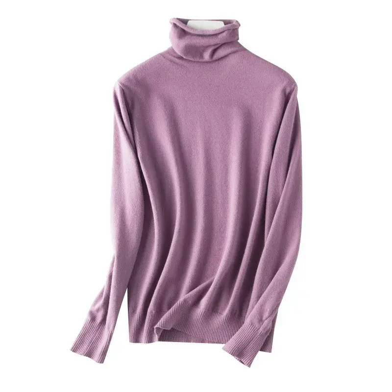 Autumn/Winter New Style Korean Version Thin Sweater Women's Long Sleeves Slimming Knitted Top Base Layer T-Shirt Smooths Your Si