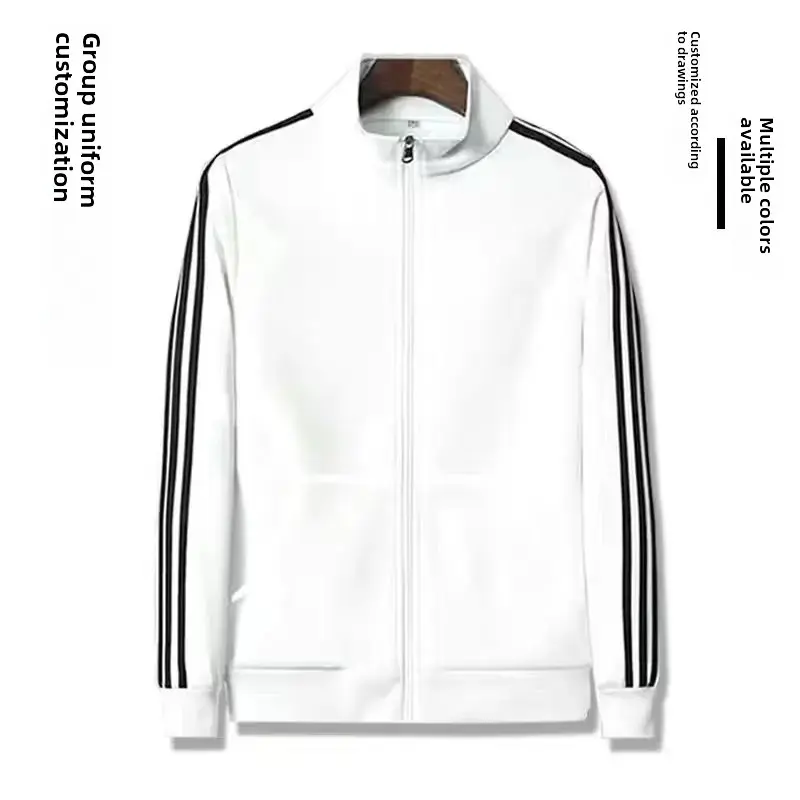 Men's Sport Jacket Stand Collar Long Sleeve Outdoor Casual Fashionable Versatile Student Class Uniform Group Building