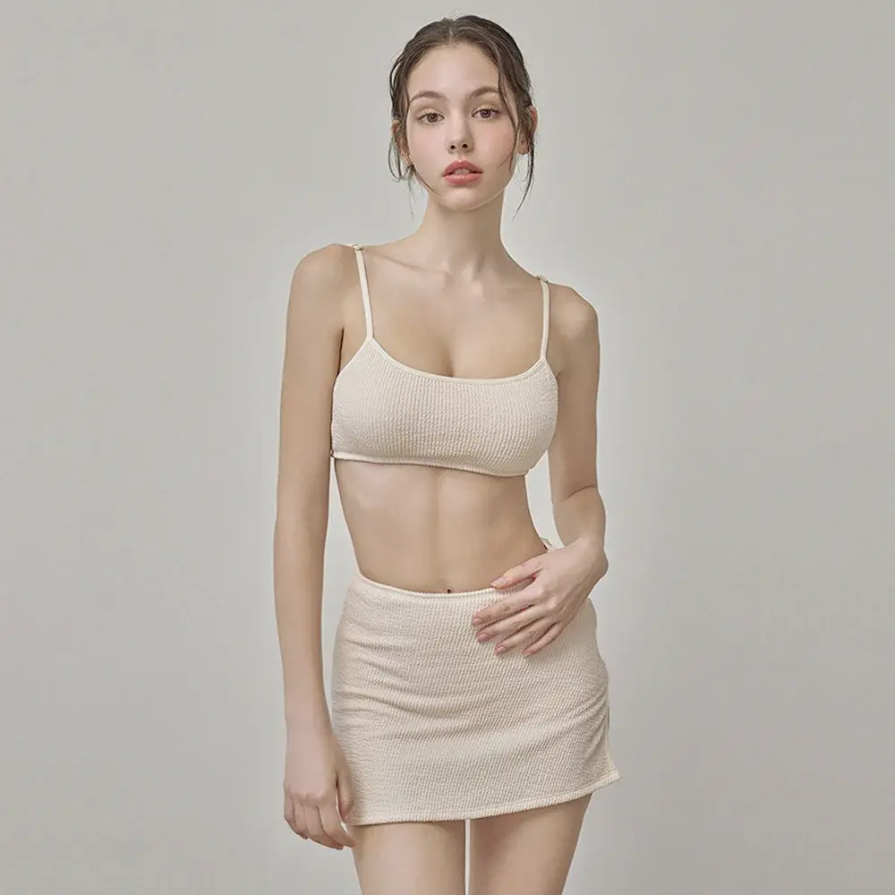 Pure Color Hollow out Bikini Sexy Backless Beach Vacation Women's Separate Swimsuit Shoulder Strap Beachwear Summer Hot Sale Of