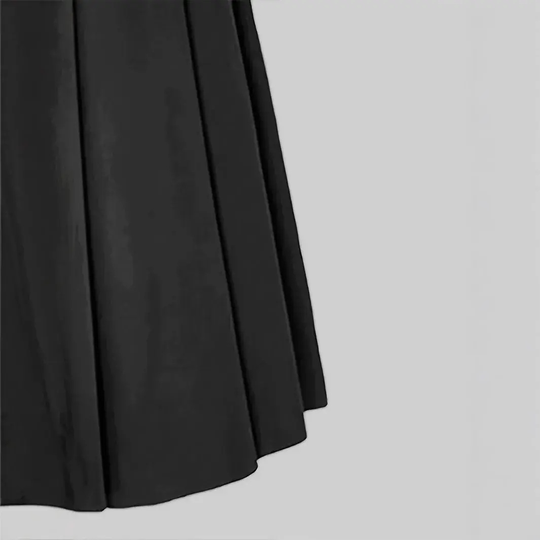 Women's Flowy A- Line Mini Skirt Pleated Maxi Skirt Slimming Long Leg Visual Effect High Waist Spring Summer Polyester Fiber
