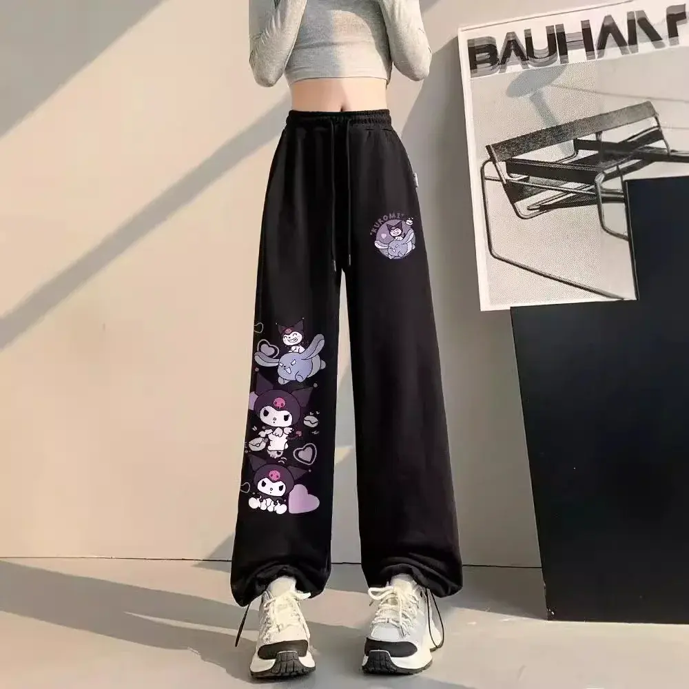 New Women's Casual Trousers American Style Summer 2024 Fashion Sweatpants Long Draped Bell Bottoms Spring Autumn Season