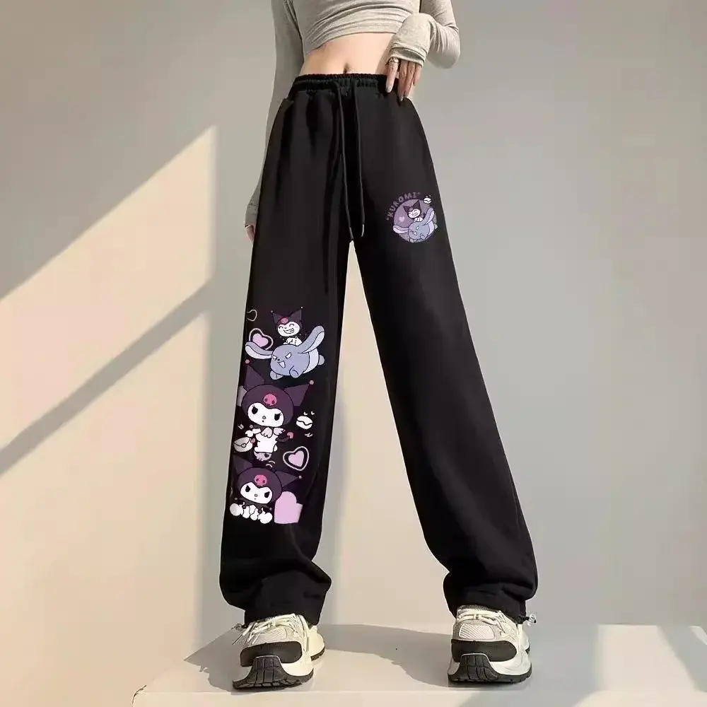 New Women's Casual Trousers American Style Summer 2024 Fashion Sweatpants Long Draped Bell Bottoms Spring Autumn Season
