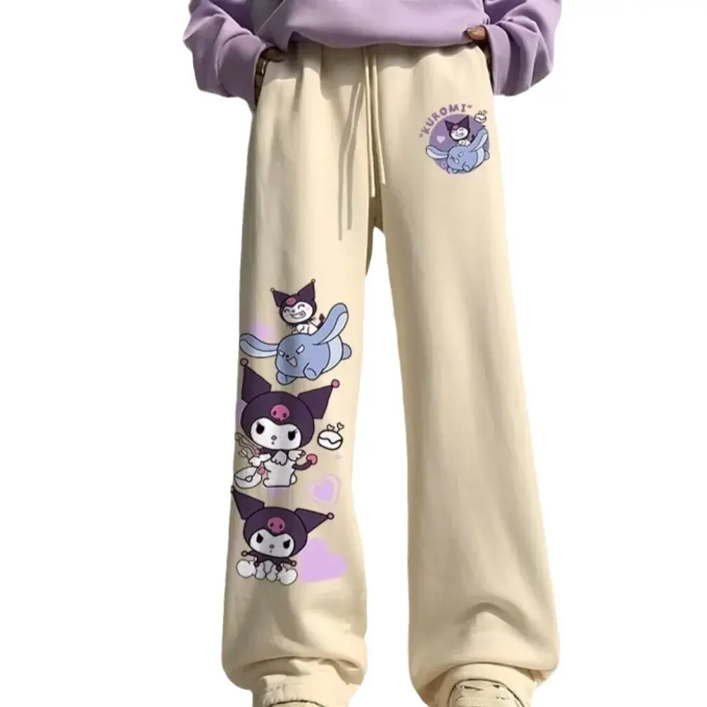 New Women's Casual Trousers American Style Summer 2024 Fashion Sweatpants Long Draped Bell Bottoms Spring Autumn Season