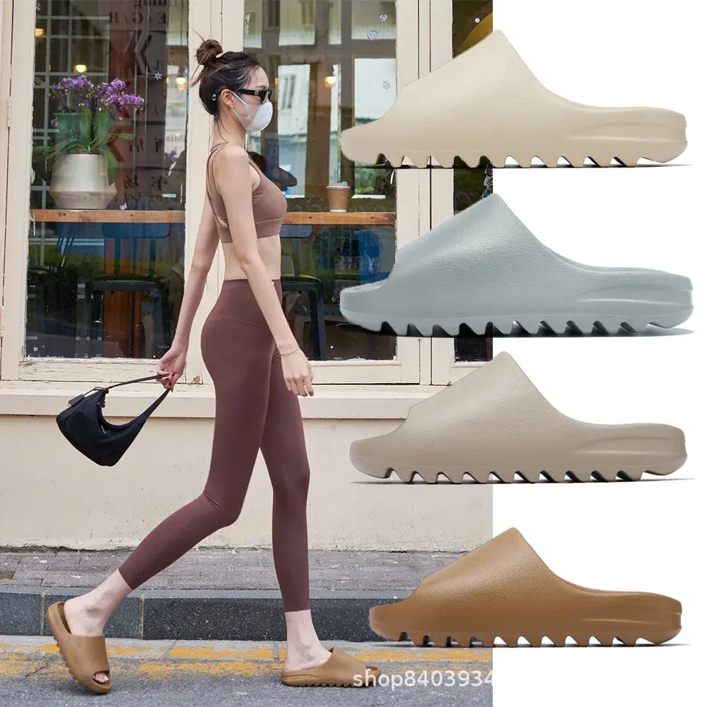 OG YEEZY Coconut Slippers Women Summer Outdoor Thick Bottom Anti-Slip Fitness Sports Sandals Men Casual Leisure EVA Material