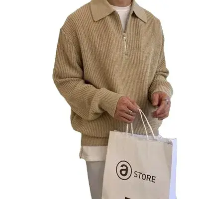 Men Korean Fashion Knitwear Harajuku Knit Sweater Casual Pullovers Jumpers Warm Sweatshirts Vintage Sweaters Man Winter Clothing