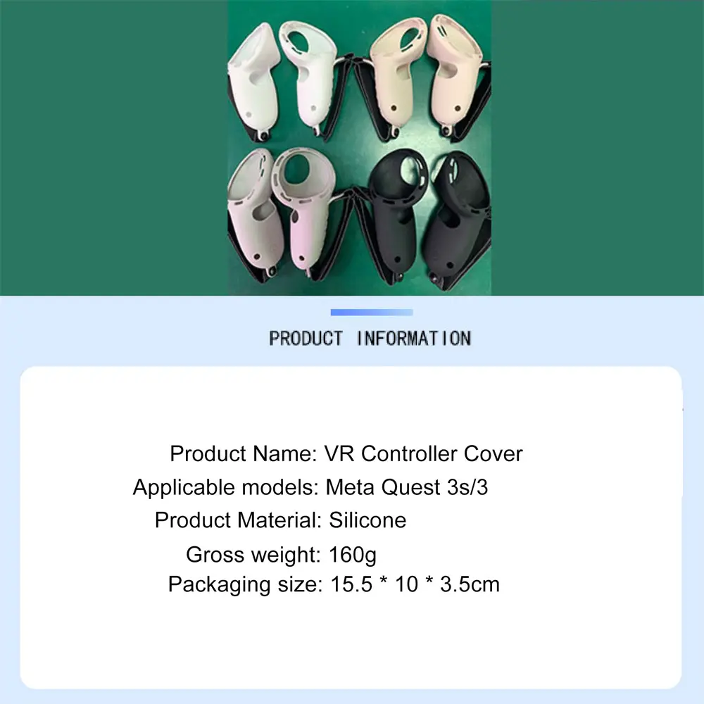 Silicone Controller Protective Cover Compatible with Meta Quest 3s/Quest3 VR Accessories