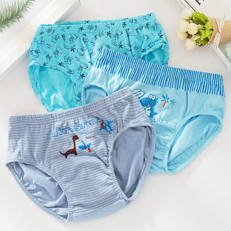 5Pcs/Set Cartoon Dinosaurs Children Underwear Boys Panties Cotton Breathable Kids Knickers Briefs Absorbent Boys Triangle Boxers