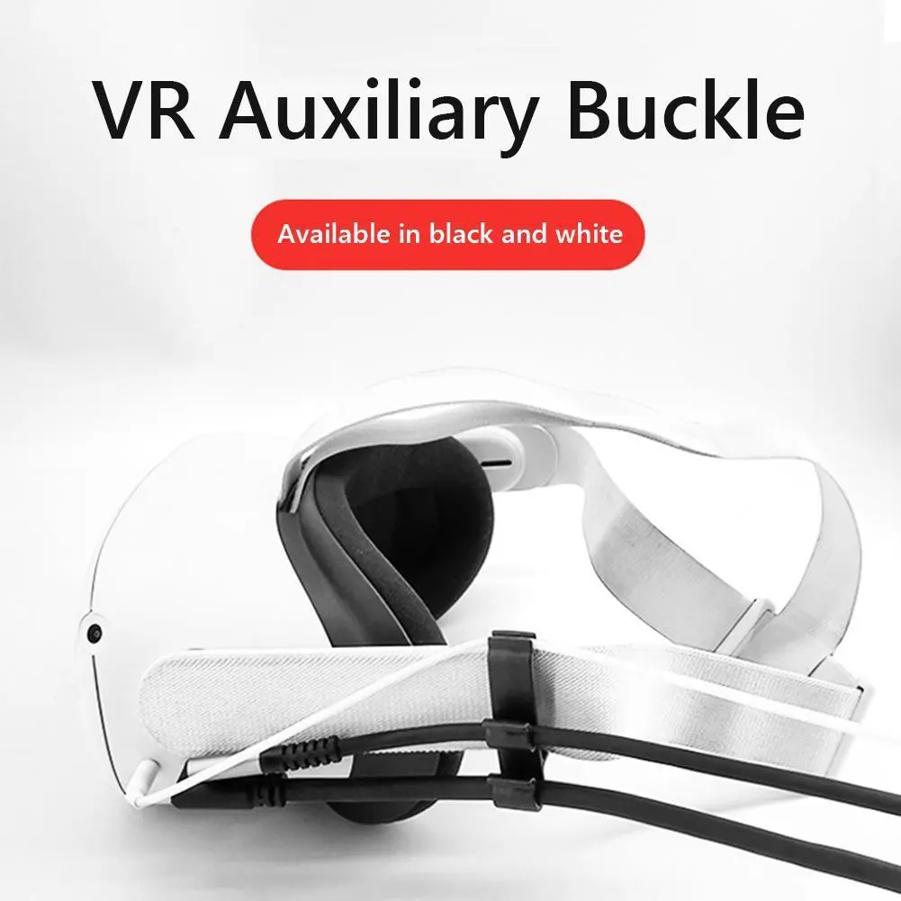 6-1PCS Data Cable Fixer Drop-Proof Portable Cord Clip 3 Slots Wire Organizer VR Accessory for Oculus Quest 2/Pico 3 VR Headset
