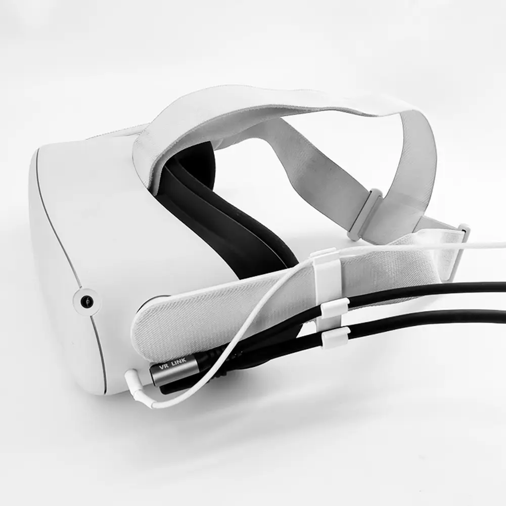 6-1PCS Data Cable Fixer Drop-Proof Portable Cord Clip 3 Slots Wire Organizer VR Accessory for Oculus Quest 2/Pico 3 VR Headset