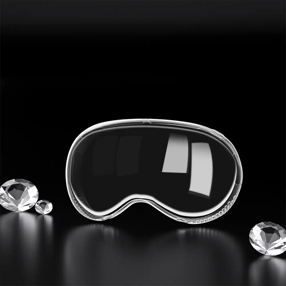 TPU VR Helmet Protective Cover for Vision Pro VR Shockproof Transparent Protective Sleeve Dustproof Cases Protector