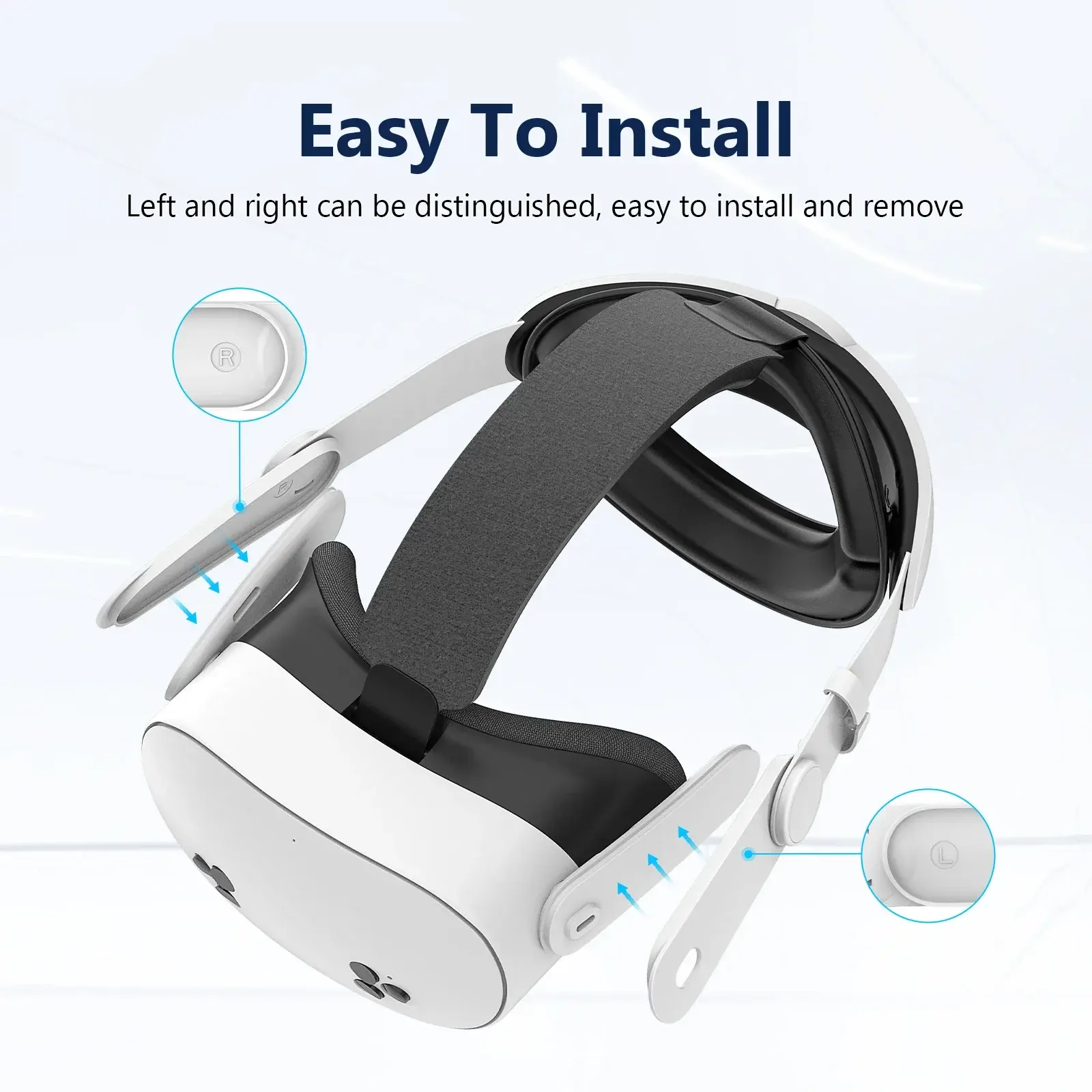 Upgraded Adjustable Head Strap For Meta Quest 3/3S Replacement Headband Elite Strap Headwear For Oculus Quest 3S VR Accessories