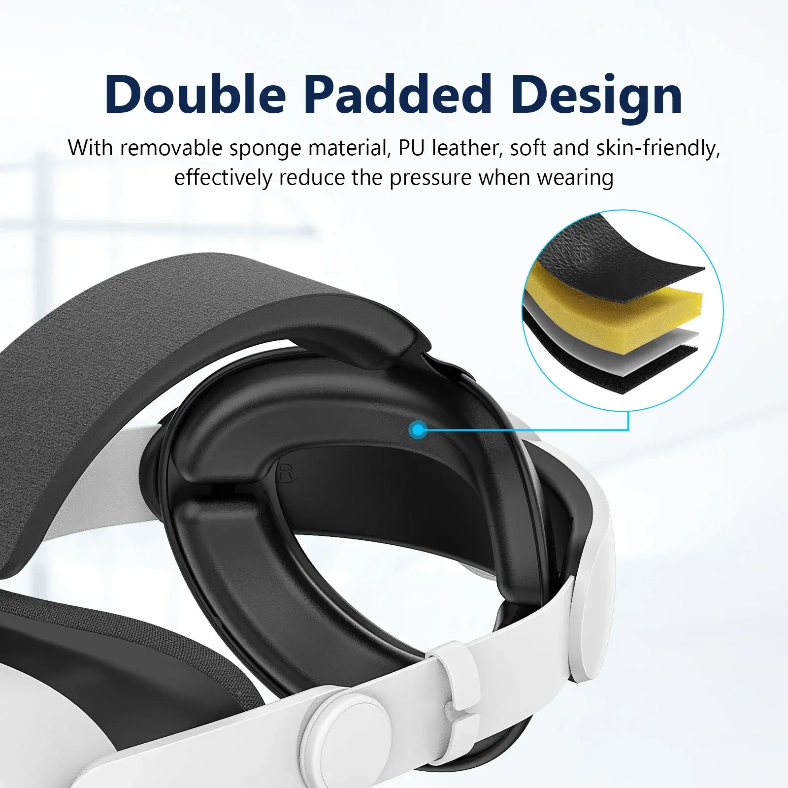 Upgraded Adjustable Head Strap For Meta Quest 3/3S Replacement Headband Elite Strap Headwear For Oculus Quest 3S VR Accessories