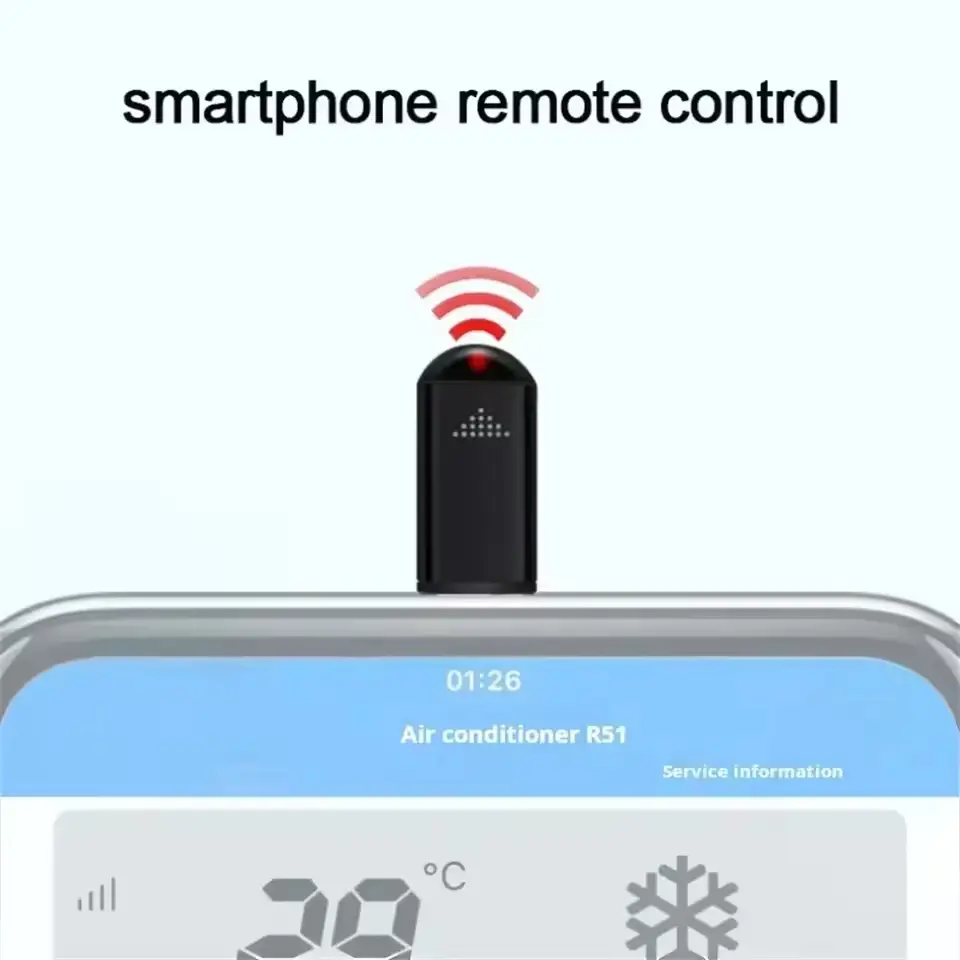 Type C Smartphone Infrared Transmitter Adapter Control Smart App Control Adapter Infrared Remote for TV TV Air Conditioner Fan