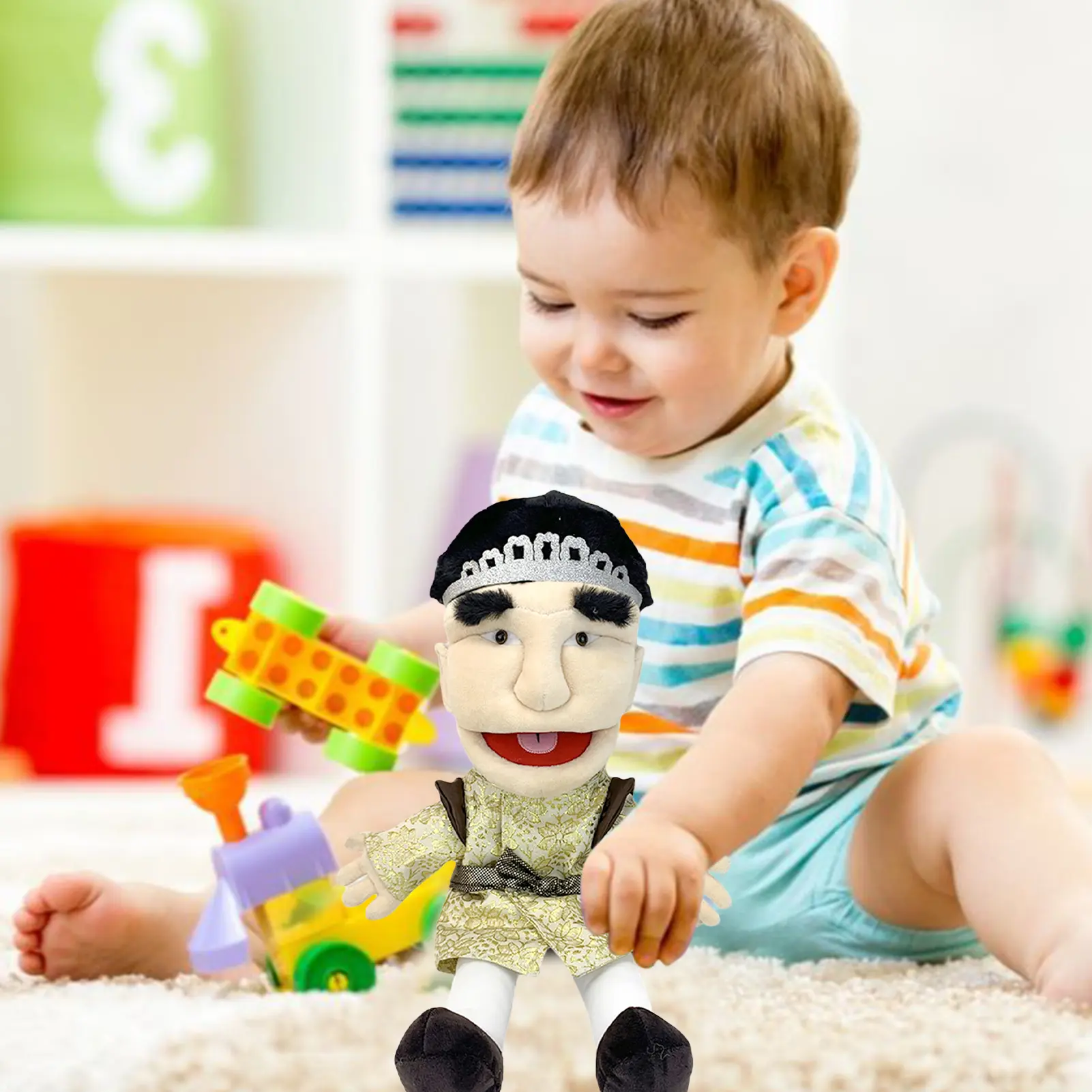 Game Peripheral Hand Puppets Cute Prank Plush Toy for Children Boys and Girls Role-Playing Preschoolers and Storytelling