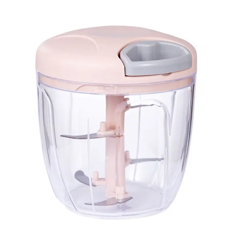 500/900ML Manual Meat Shredder Garlic ounder Shredder Rope Cutter Household Meat Grinder Small Version Baby Auxiliary Food Dishe