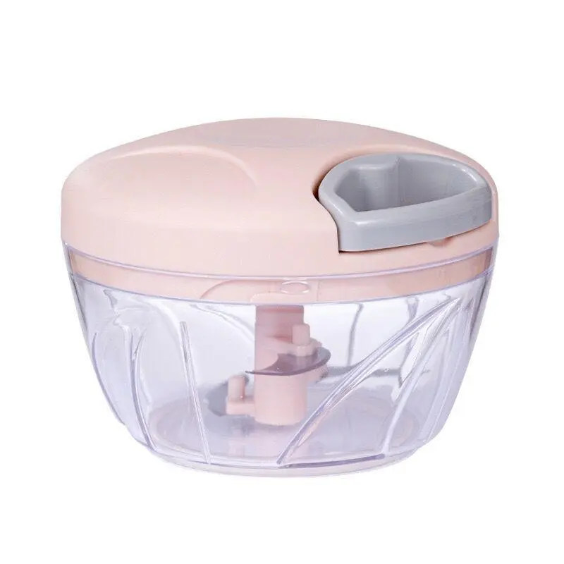 500/900ML Manual Meat Shredder Garlic ounder Shredder Rope Cutter Household Meat Grinder Small Version Baby Auxiliary Food Dishe