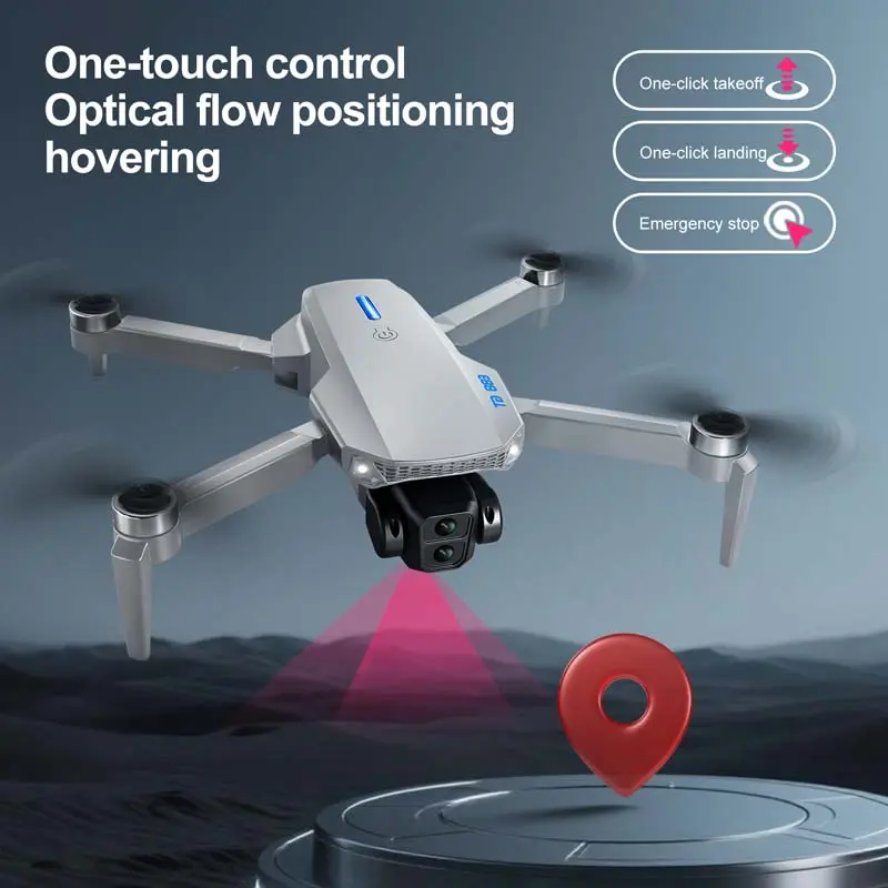New E88GT Drone Air 8K Large Screen Controlled Dual Cameras UAV Brushless Motor Optical Flow Positioning Remote Control Aircraft