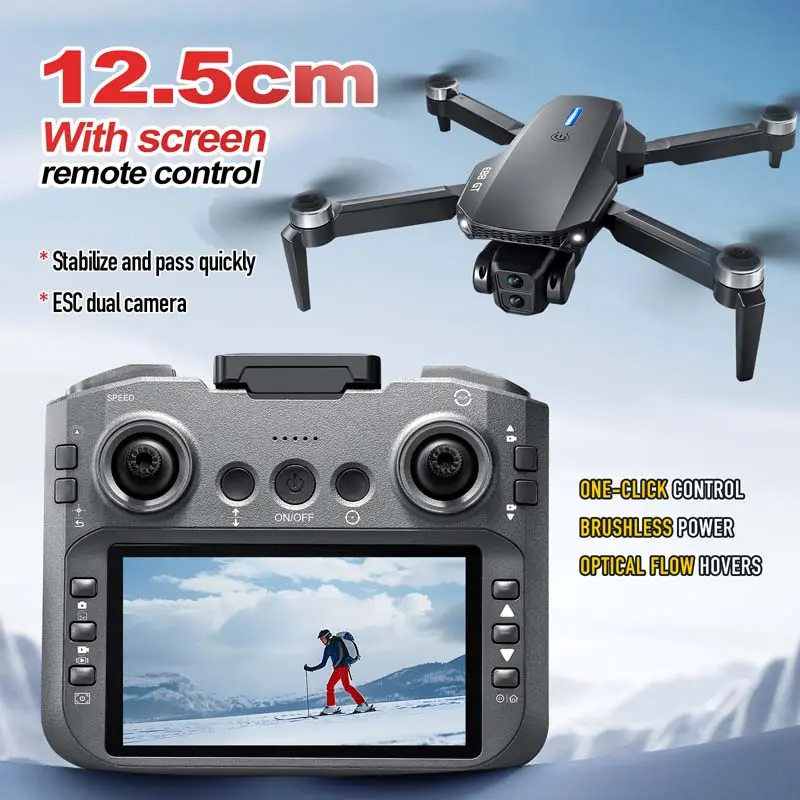 New E88GT Drone Air 8K Large Screen Controlled Dual Cameras UAV Brushless Motor Optical Flow Positioning Remote Control Aircraft