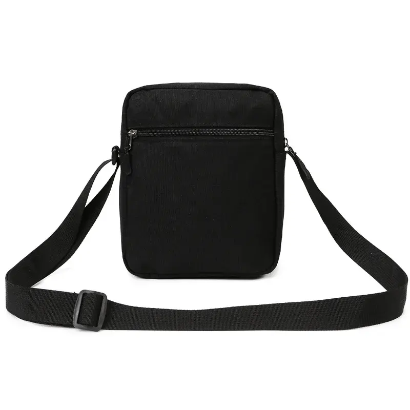 Simple Men's Casual Shoulder Bag Oxford Cloth Crossbody Small Square Bag Vertical Minimalist Unisex Small Storage Sling Bag