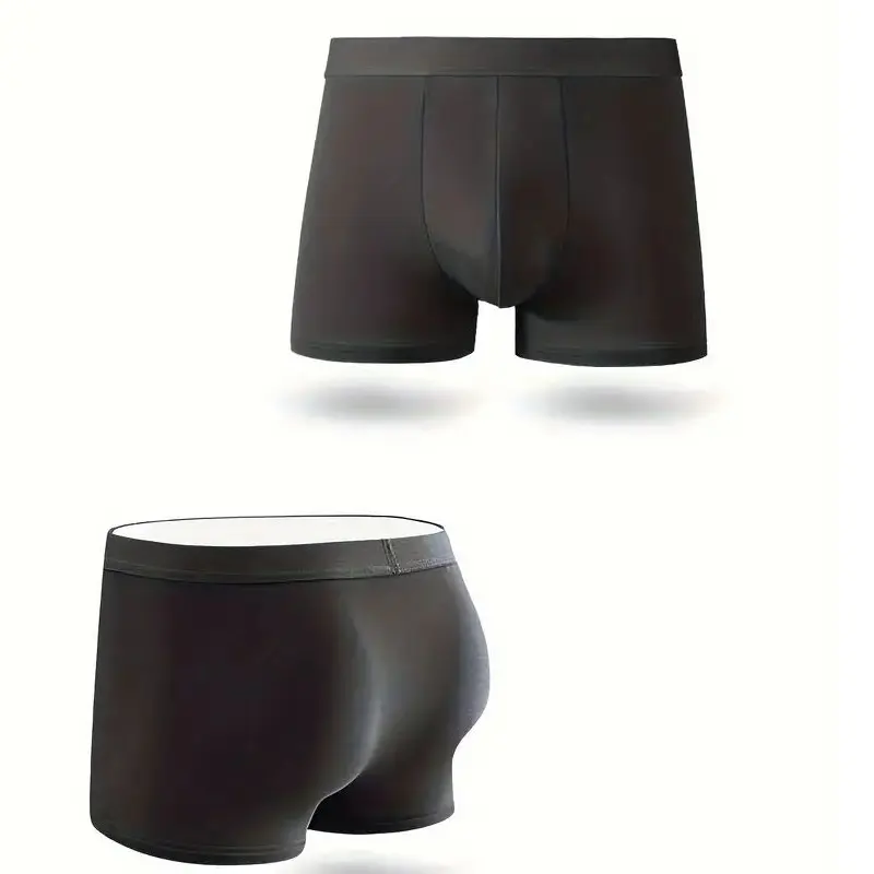 10PCS  Men's Panties Cool Smooth Comfortable Breathable Men's Boxers Ice Silk Sports Fitness Casual Fitness Men's Pants