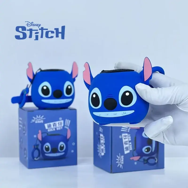 Disney 3D Stitch Head Wireless Bluetooth Mini Speakers dual LoudSpeaker HIFI Stereo Heavy Bass Suitable,Tf, Fm Radio Sound Box