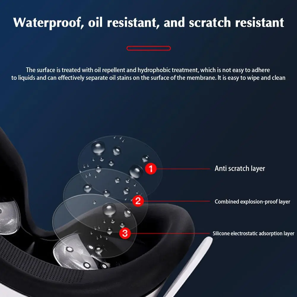 VR Lens Film For Meta 3 Lens Protector VR Film Cover Anti-Scratch VR Headset Helmet For Meta 3 Accessories