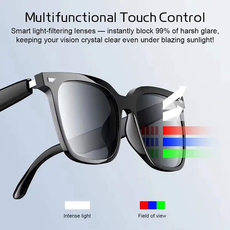 Xiaomi Multifunctional Wireless Smart Glasses Call Video Music Player Headset Driving Glasses Sport Sunglasses For Men Women