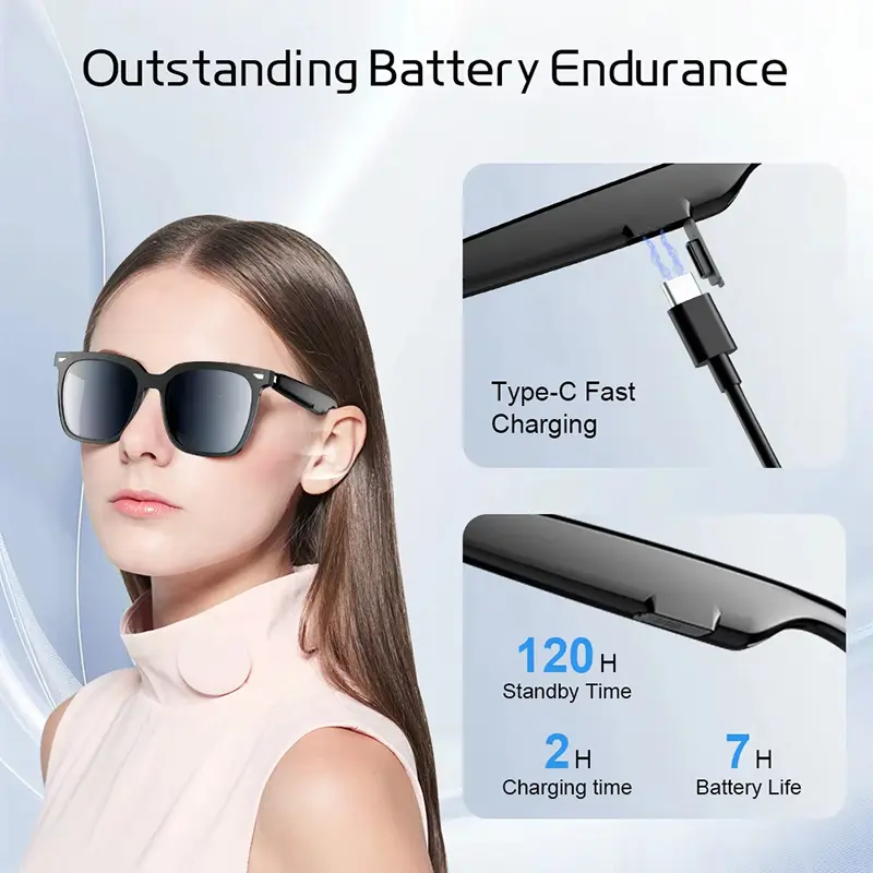 Xiaomi Multifunctional Wireless Smart Glasses Call Video Music Player Headset Driving Glasses Sport Sunglasses For Men Women