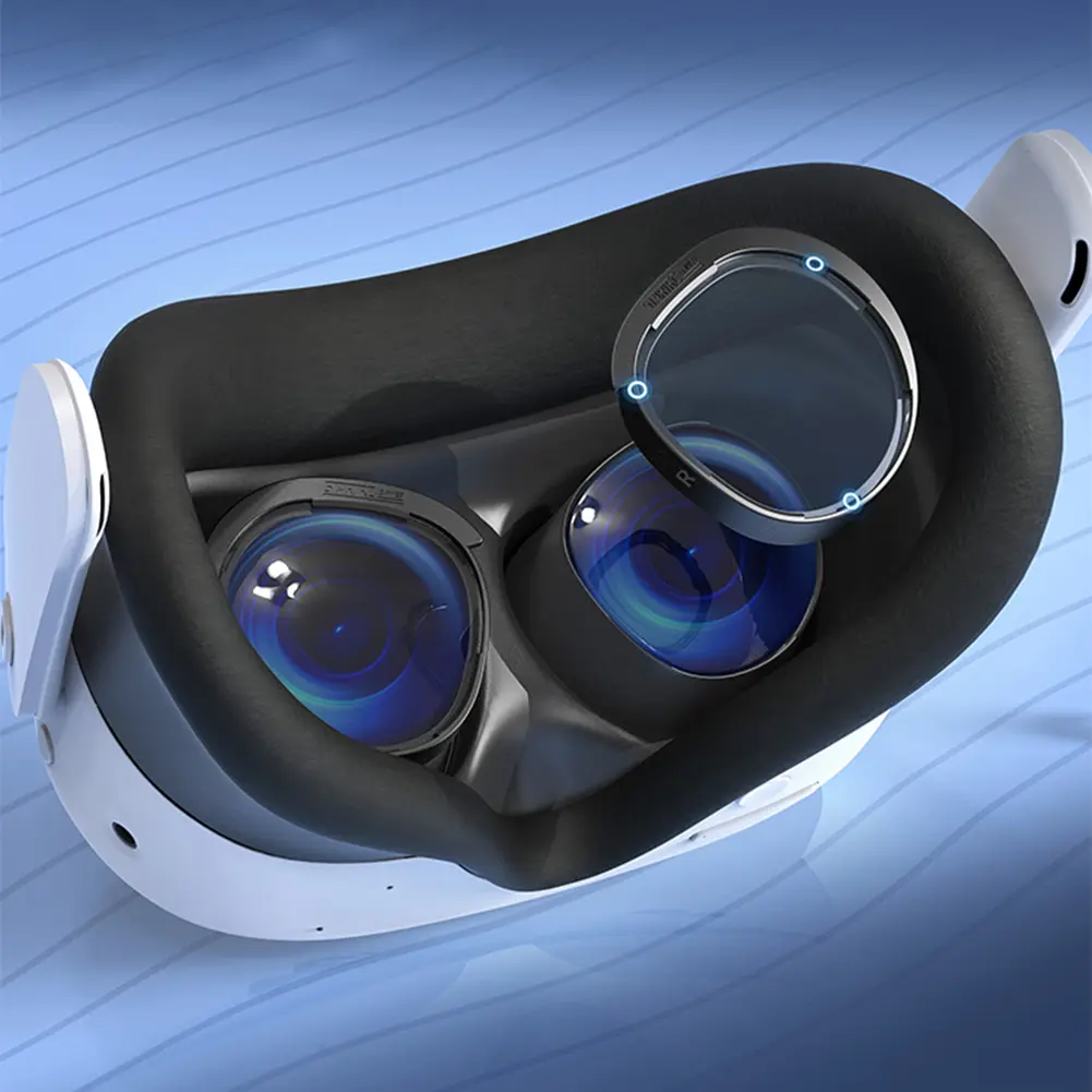 For Meta Quest 3S VR Glasses Lens Protector Frame Anti-Scratch Anti-Blue Light Lenses Magnetic Prevent Eyeglass From Scratching