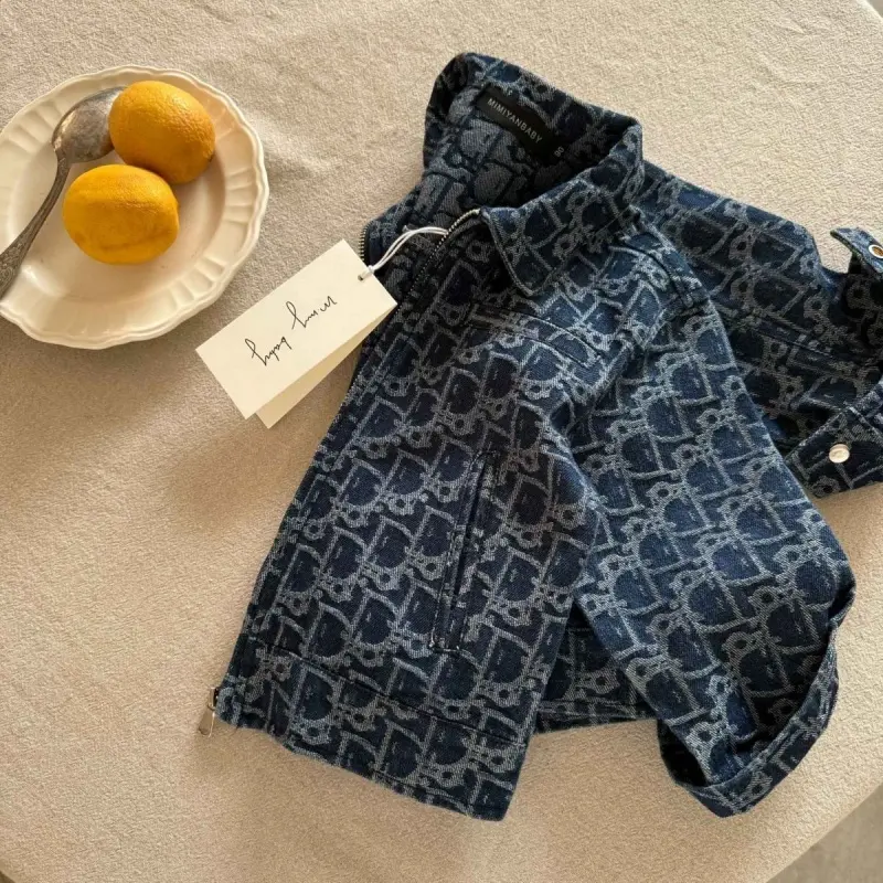 Boys' Denim Jacket, Coat, 2025 High-quality Top Jacket, Spring and Autumn Outdoor Windproof Children's Birthday Gift Clothing