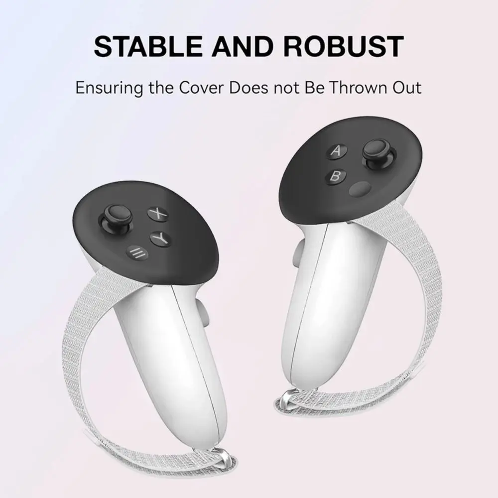 Adjustable Handle Control Sleeve Strap Anti-Slip Anti-Fall with Battery Cover Controller Protective Cover Stra for Meta Quest 3
