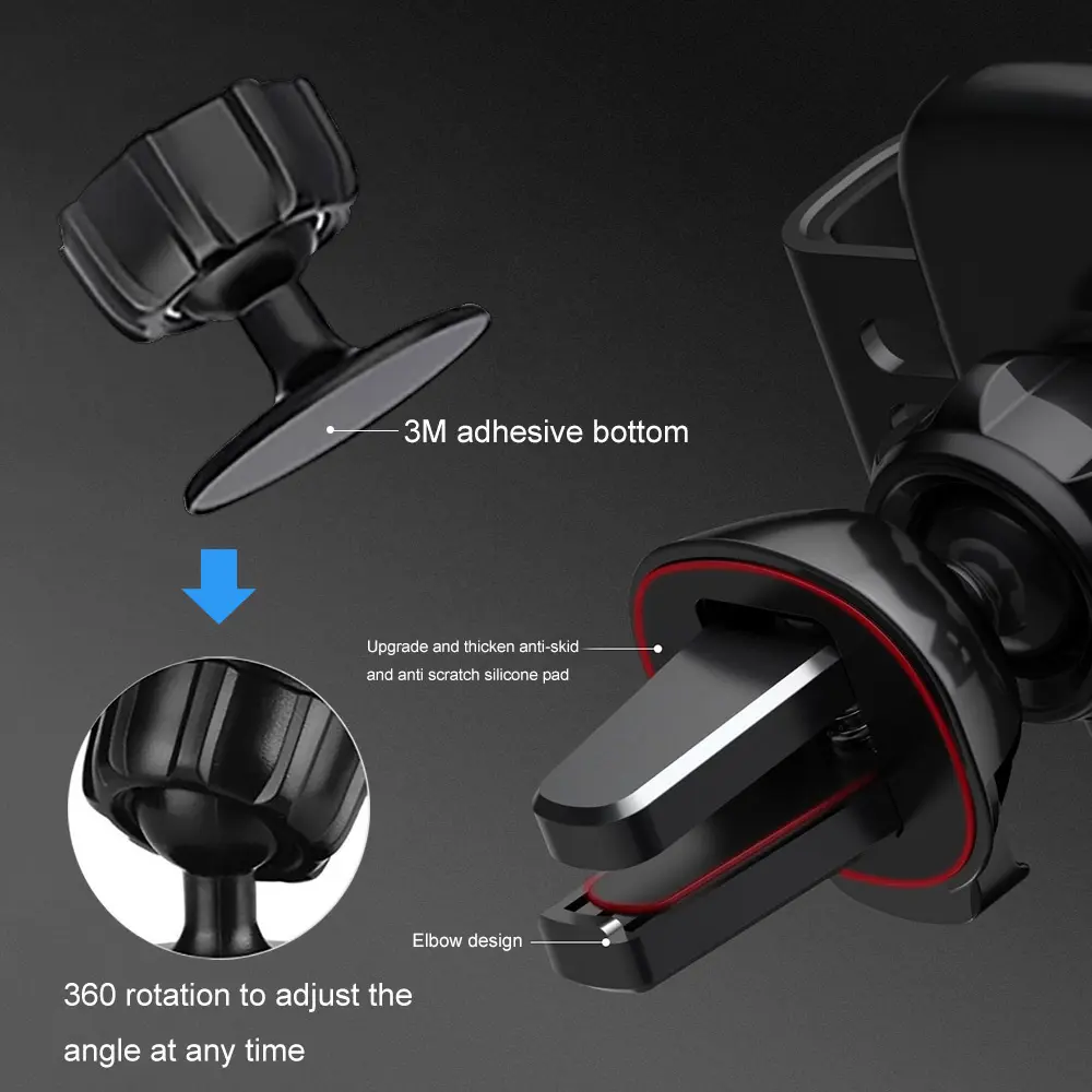 15W Wireless Charger Car Phone Holder In Car Air Vent Mount For iPhone 14 13 12 X Pro Max Xiaomi Huawei Fast Charging
