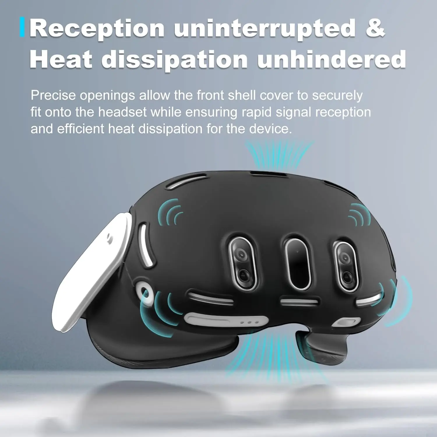 Soft Full Protection Silicone VR Front Protective Cover For Meta Quest 3 VR Accessories Idea Gift Christmas Gift