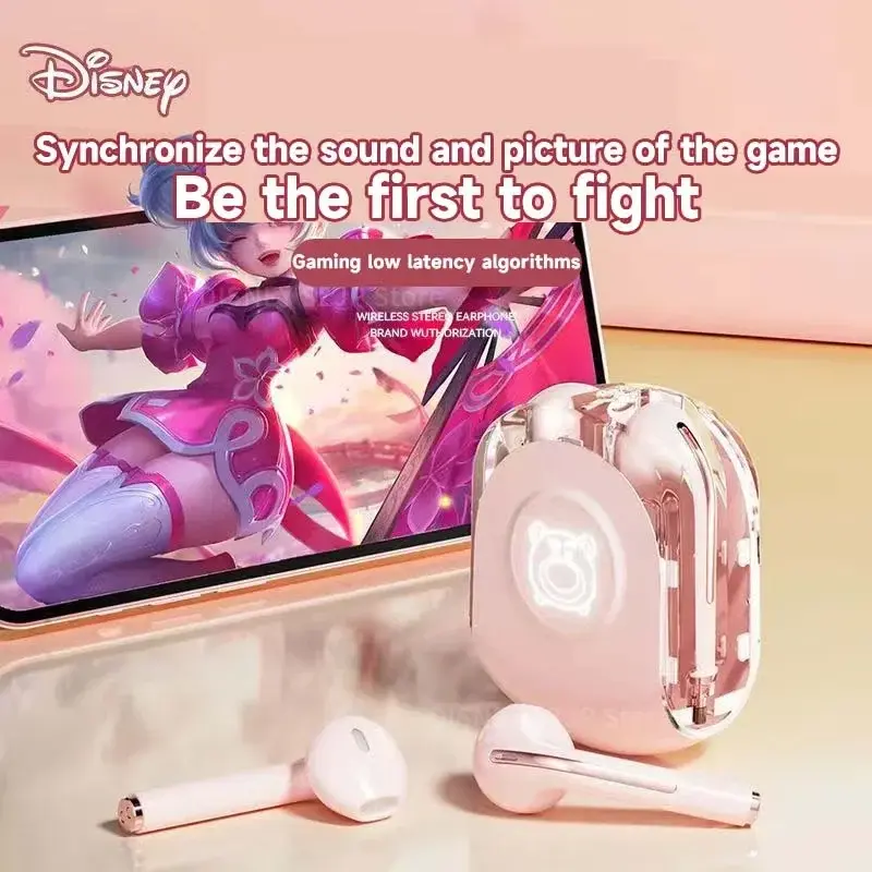 Disney TWS Earphone Bluetooth Mickey Minnie Wireless Bluetooth Earbuds HIFI Sound Headsets Noise Reduction Long Standby XD20