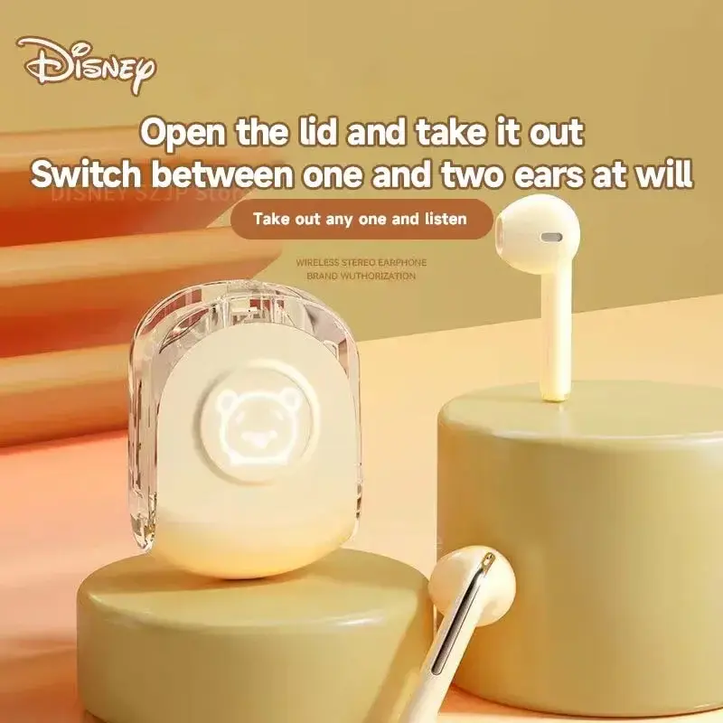 Disney TWS Earphone Bluetooth Mickey Minnie Wireless Bluetooth Earbuds HIFI Sound Headsets Noise Reduction Long Standby XD20
