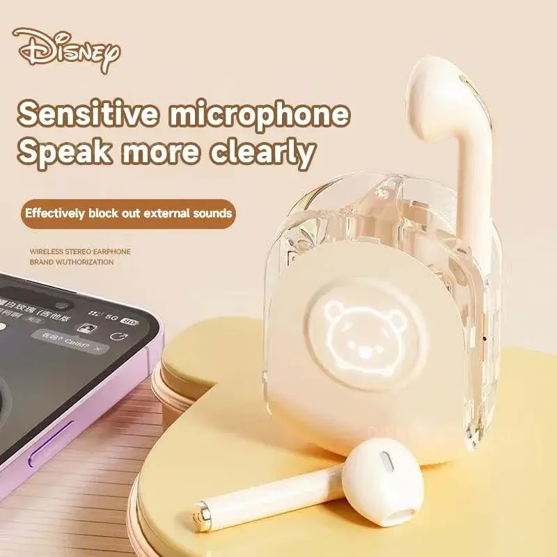 Disney TWS Earphone Bluetooth Mickey Minnie Wireless Bluetooth Earbuds HIFI Sound Headsets Noise Reduction Long Standby XD20