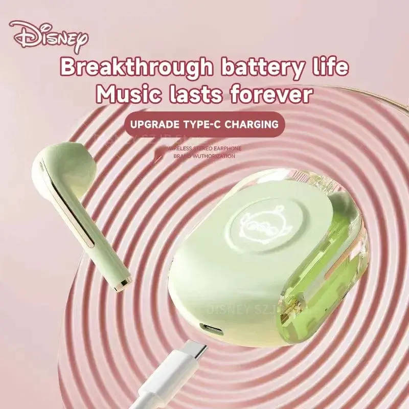 Disney TWS Earphone Bluetooth Mickey Minnie Wireless Bluetooth Earbuds HIFI Sound Headsets Noise Reduction Long Standby XD20